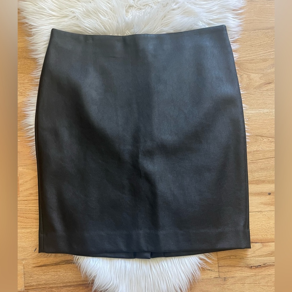 J.Crew size 16 faux leather skirt